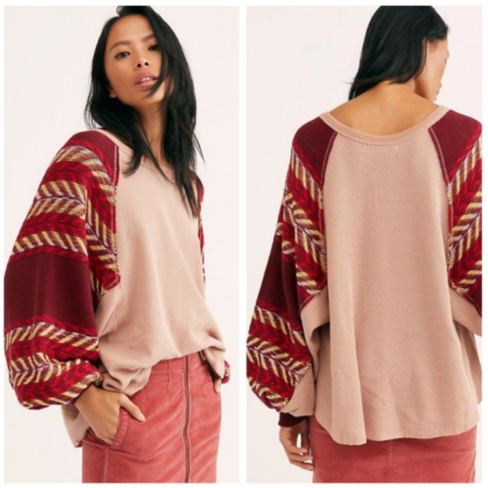 Free People Rainbow Dreams Thermal Top